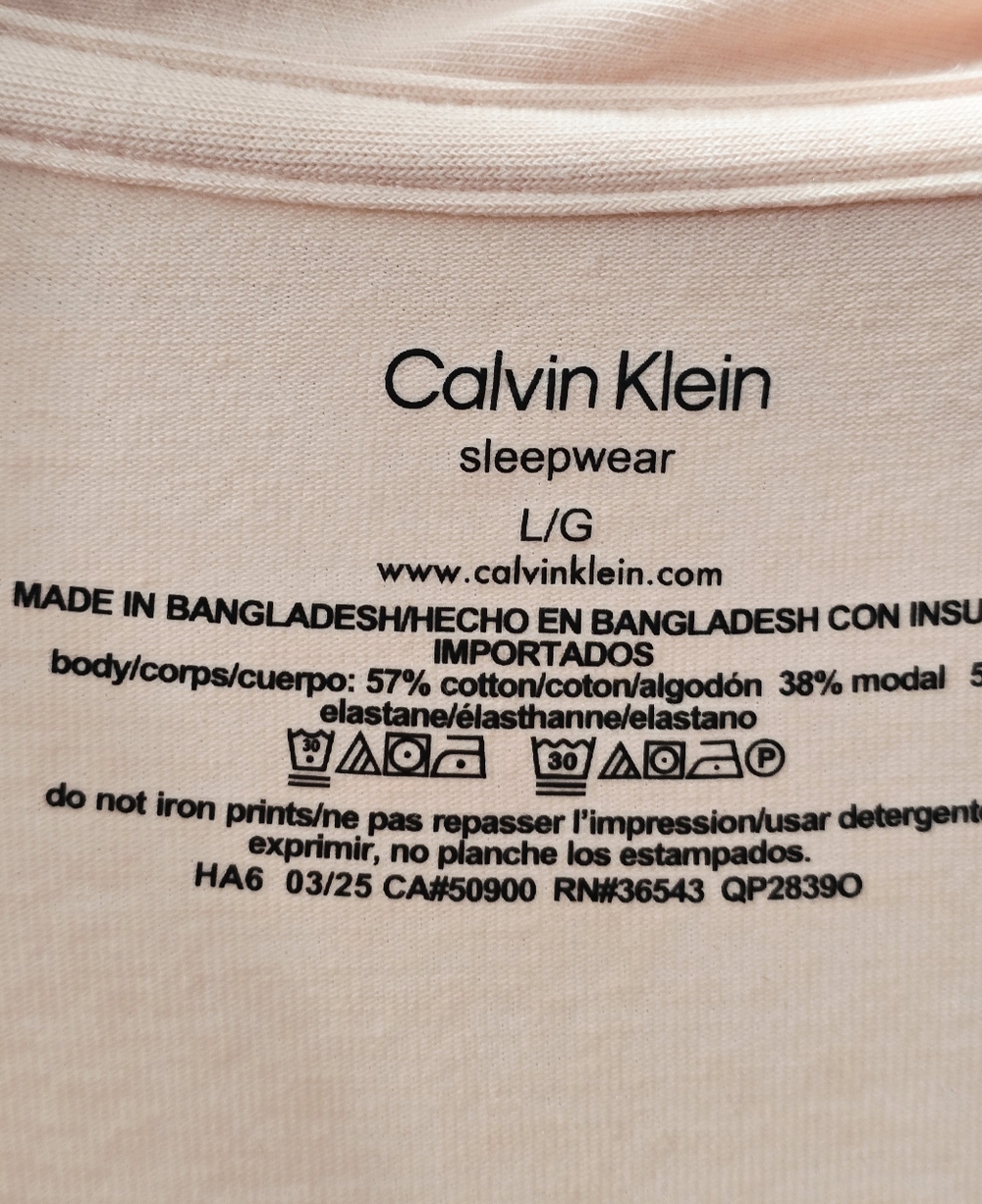 Calvin Klein Pink Short Sleeve Pajama Set - Picture 6 of 6